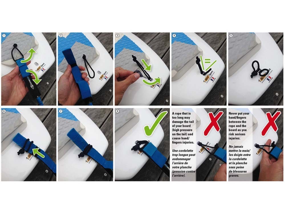 XM surf more hybrid sup coil leash - regualr 12 ft